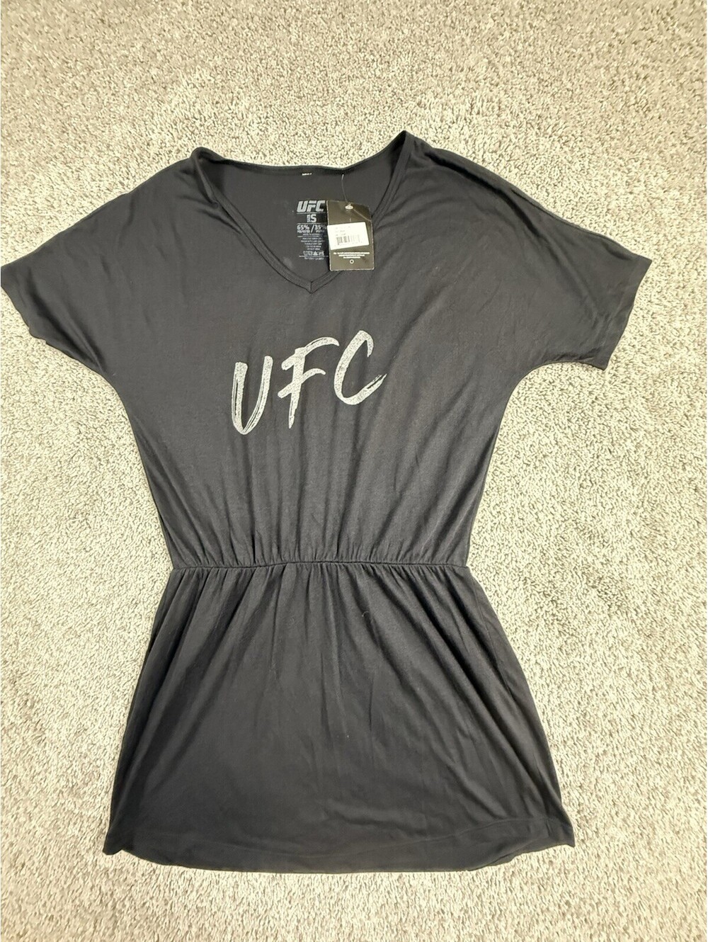 NWT UFC Women’s Size Small Black Cotton Dress Casual